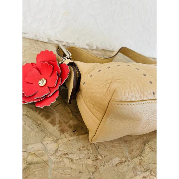 Coach Vintage Hamilton sand Small/mini baguette pebble Leather bag Y2K 5052 - Picture 7 of 10